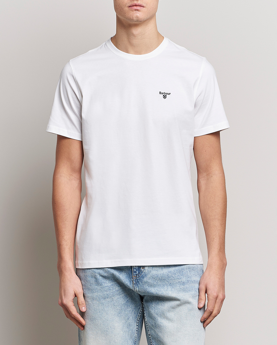 Herr | T-Shirts | Barbour Lifestyle | Essential Sports T-Shirt White