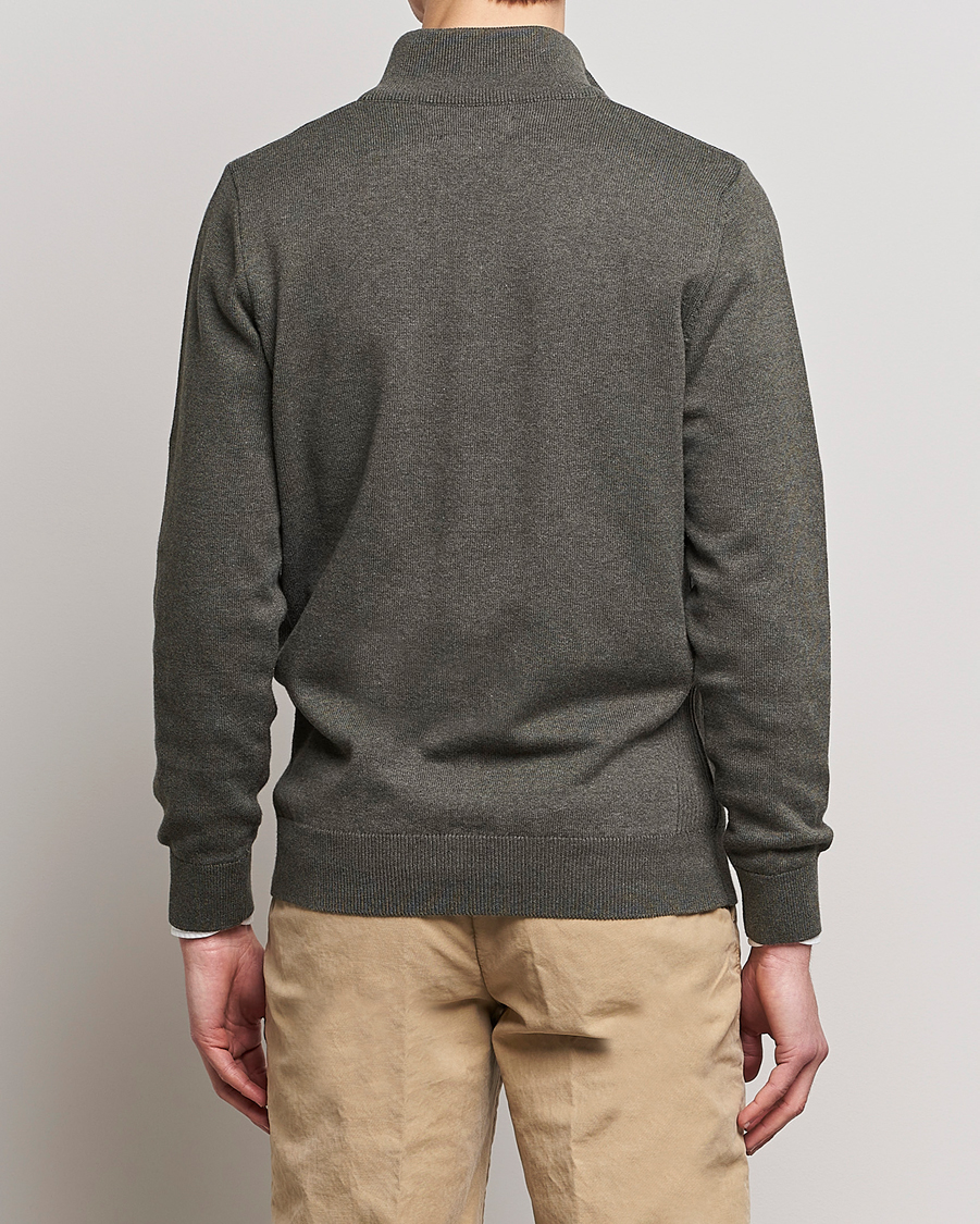 Herr | Tröjor | Barbour Lifestyle | Cotton Half Zip Olive Marl