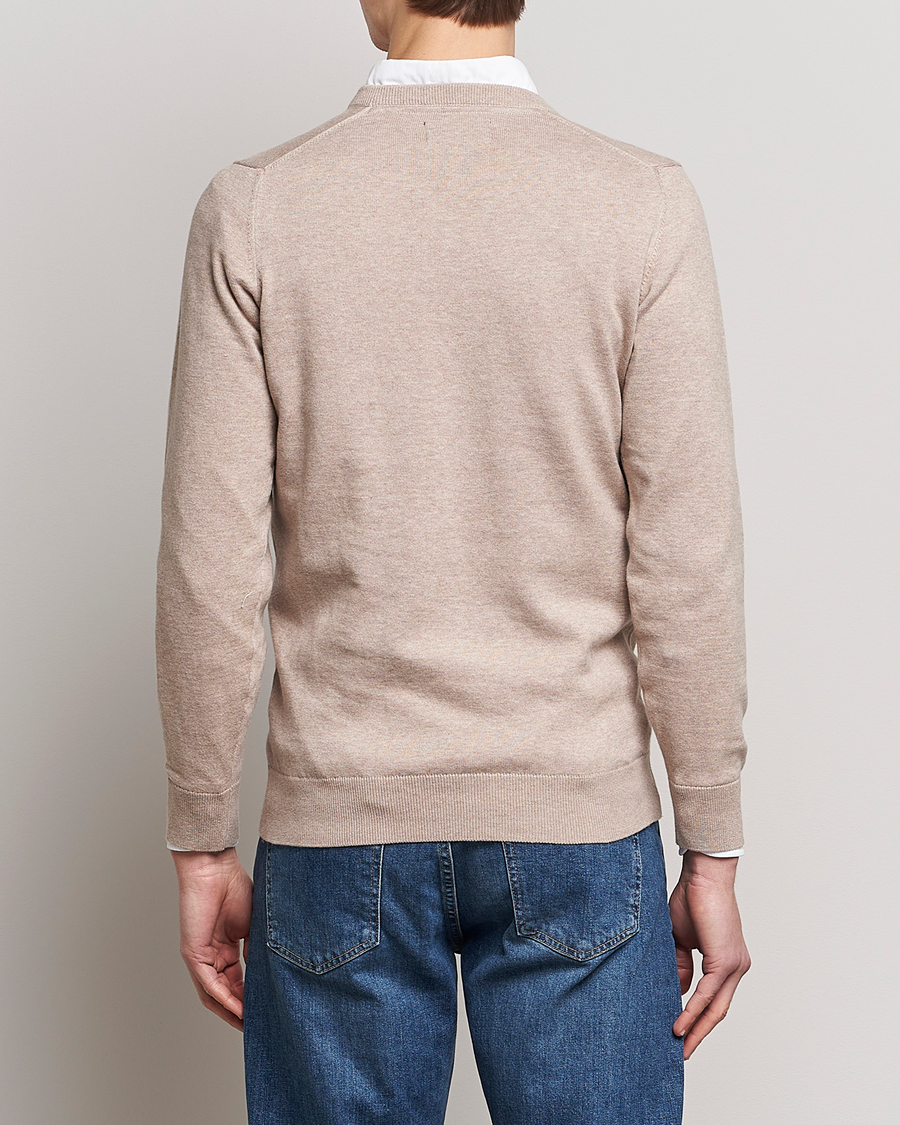 Herr | Tröjor | Barbour Lifestyle | Pima Cotton V-Neck Sand Marl