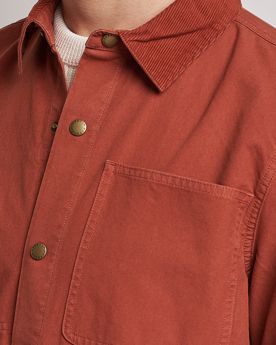 Herr | Jackor | Barbour White Label | Lorenzo Cotton Overshirt Rust