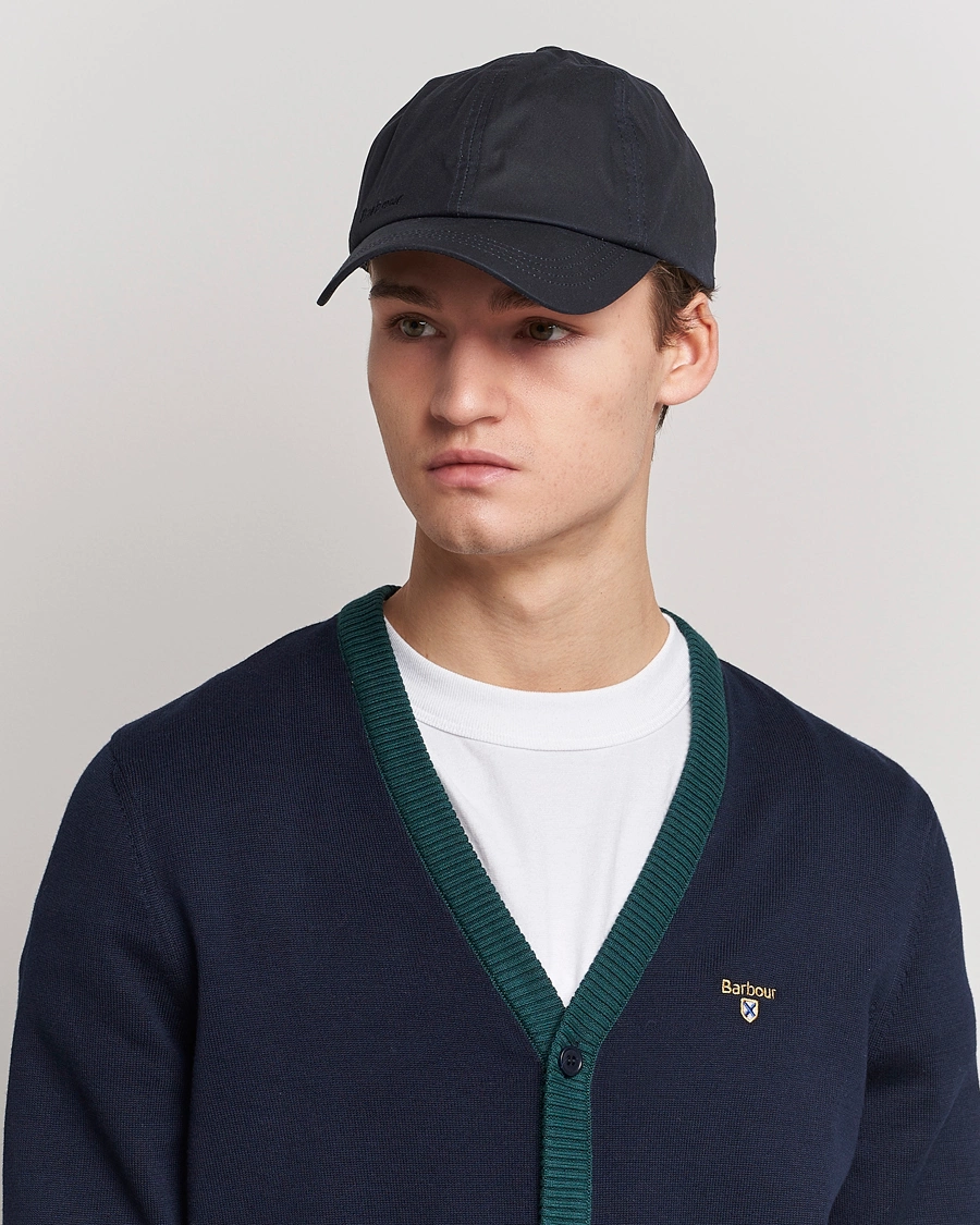 Herr | Barbour | Barbour Lifestyle | Wax Sports Cap Navy