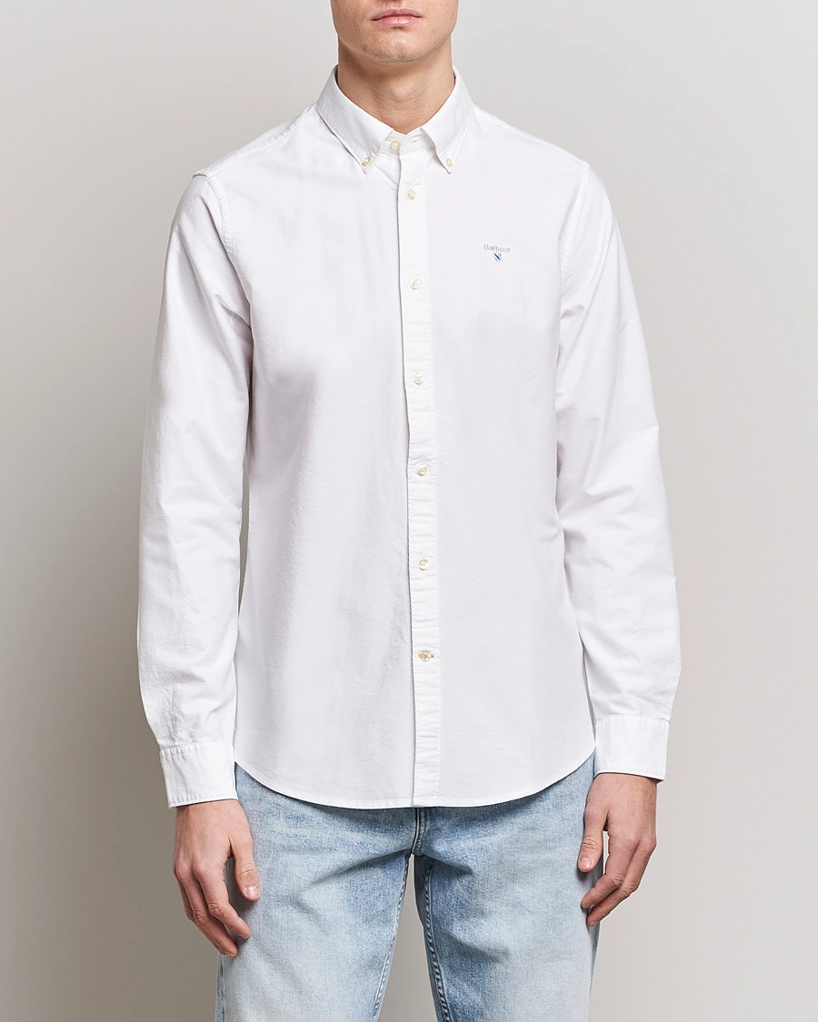 Herre | Tøj | Barbour Lifestyle | Tailored Fit Oxford 3 Shirt White