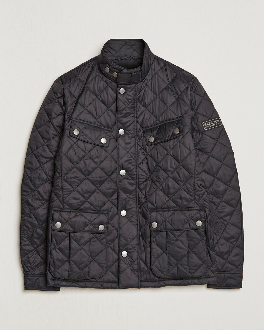 Herr | Jackor | Barbour International | Ariel Quilted Jacket Black