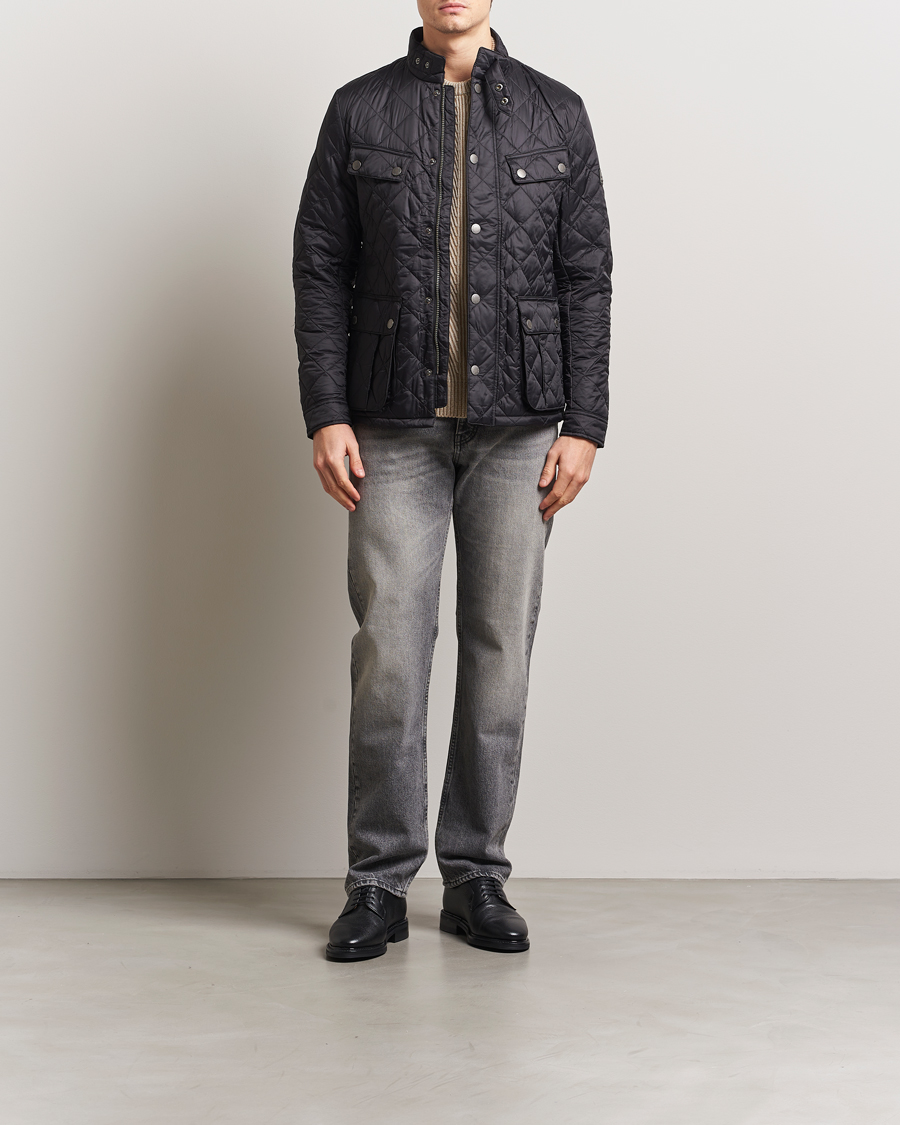 Herr | Jackor | Barbour International | Ariel Quilted Jacket Black