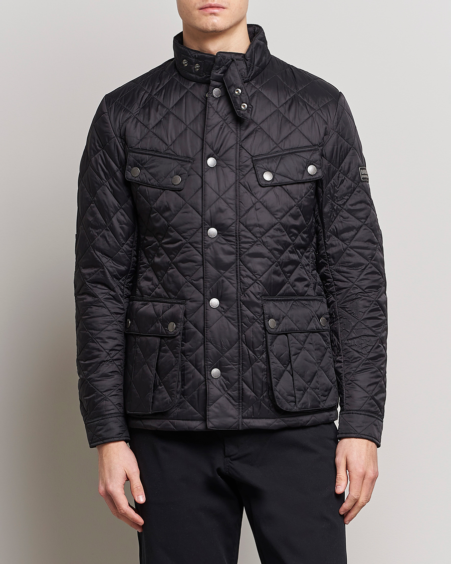 Herr | Quiltade jackor | Barbour International | Ariel Quilted Jacket Black