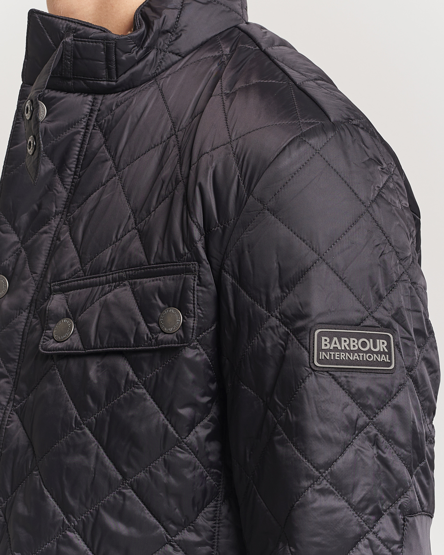 Herr | Jackor | Barbour International | Ariel Quilted Jacket Black