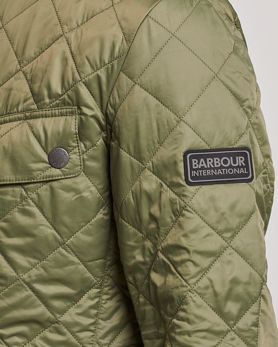 Herr | Jackor | Barbour International | Ariel Quilted Jacket Light Moss