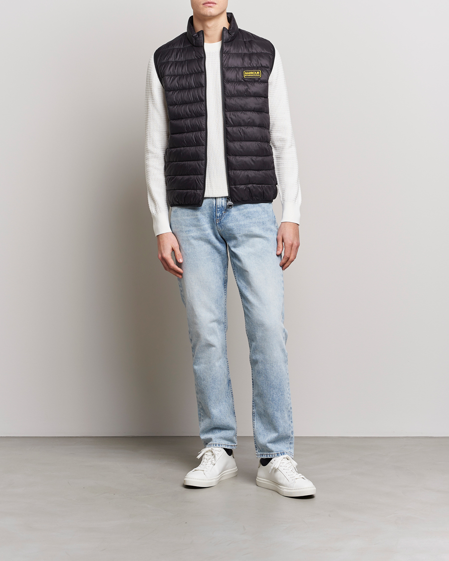 Herr | Barbour International Racer Reed Gilet Black | Barbour International | Racer Reed Gilet Black