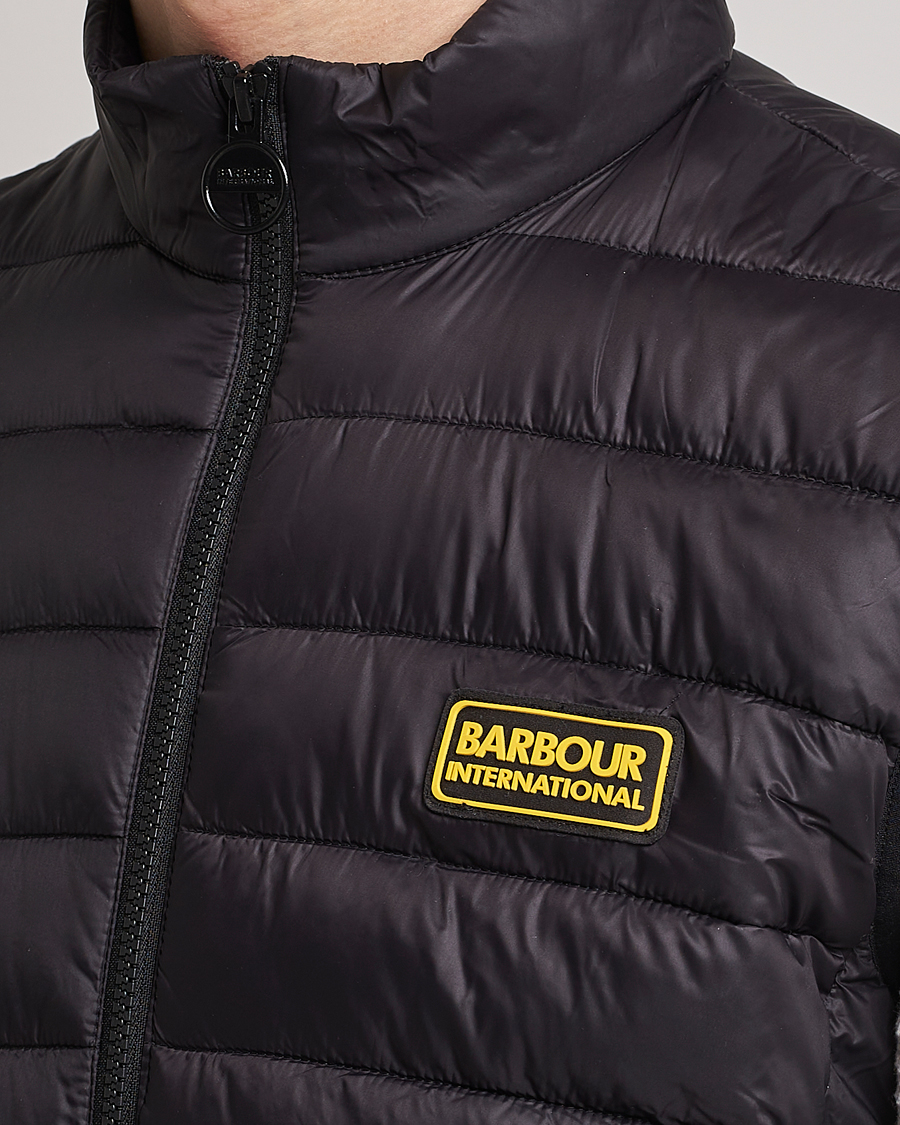 Herr | Barbour International Racer Reed Gilet Black | Barbour International | Racer Reed Gilet Black