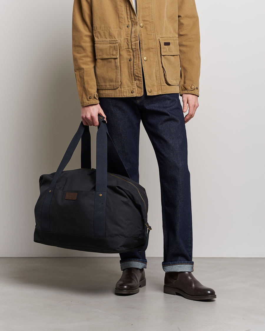 Herr | Best of British | Barbour International | Explorer Wax Duffle Bag Navy