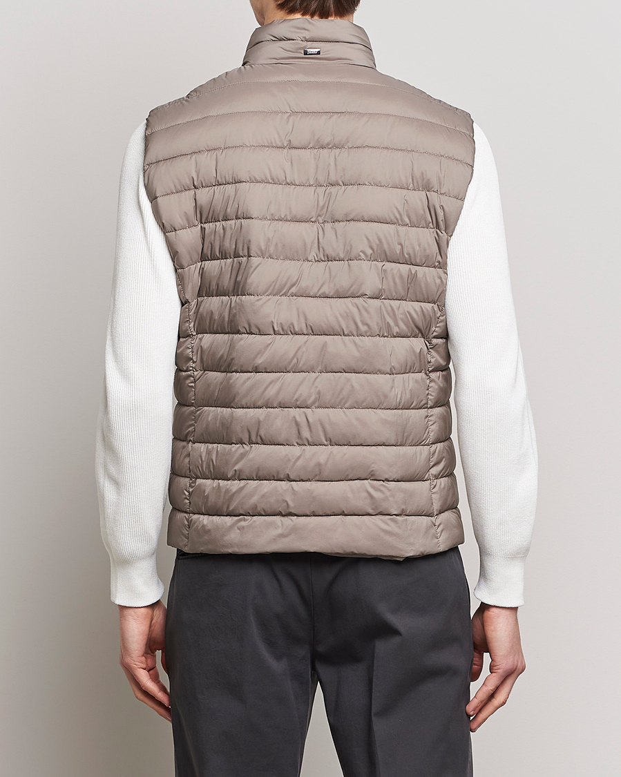 Herr | Jackor | Herno | Nuage Matt Nylon Vest Taupe