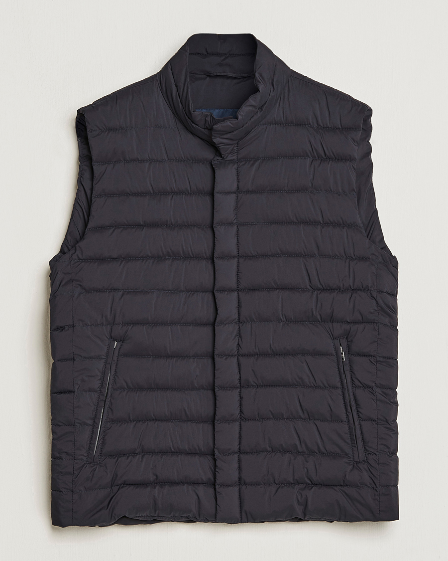 Herr | Västar | Herno | Nuage Matt Nylon Vest Midnight