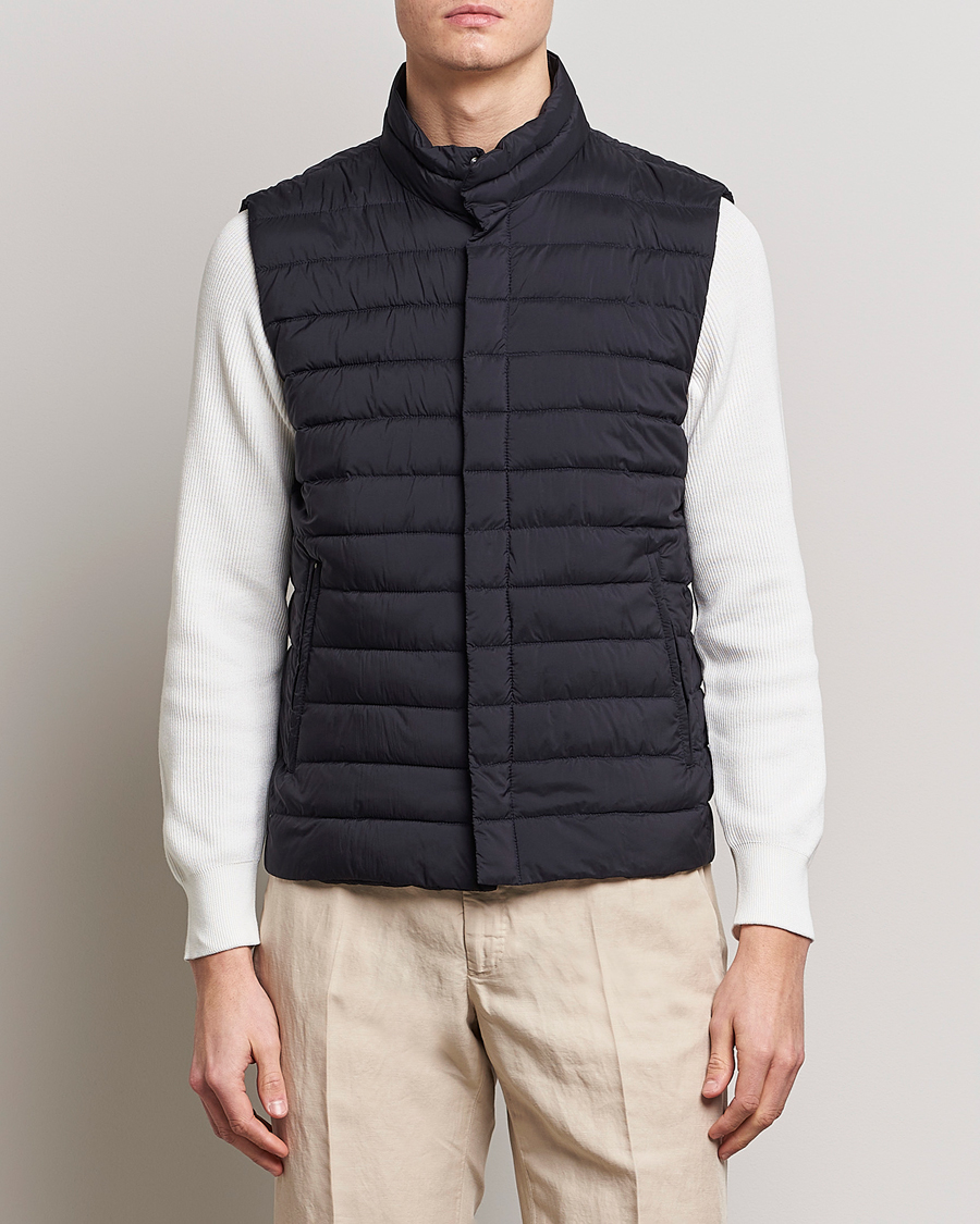 Herr | Västar | Herno | Nuage Matt Nylon Vest Midnight