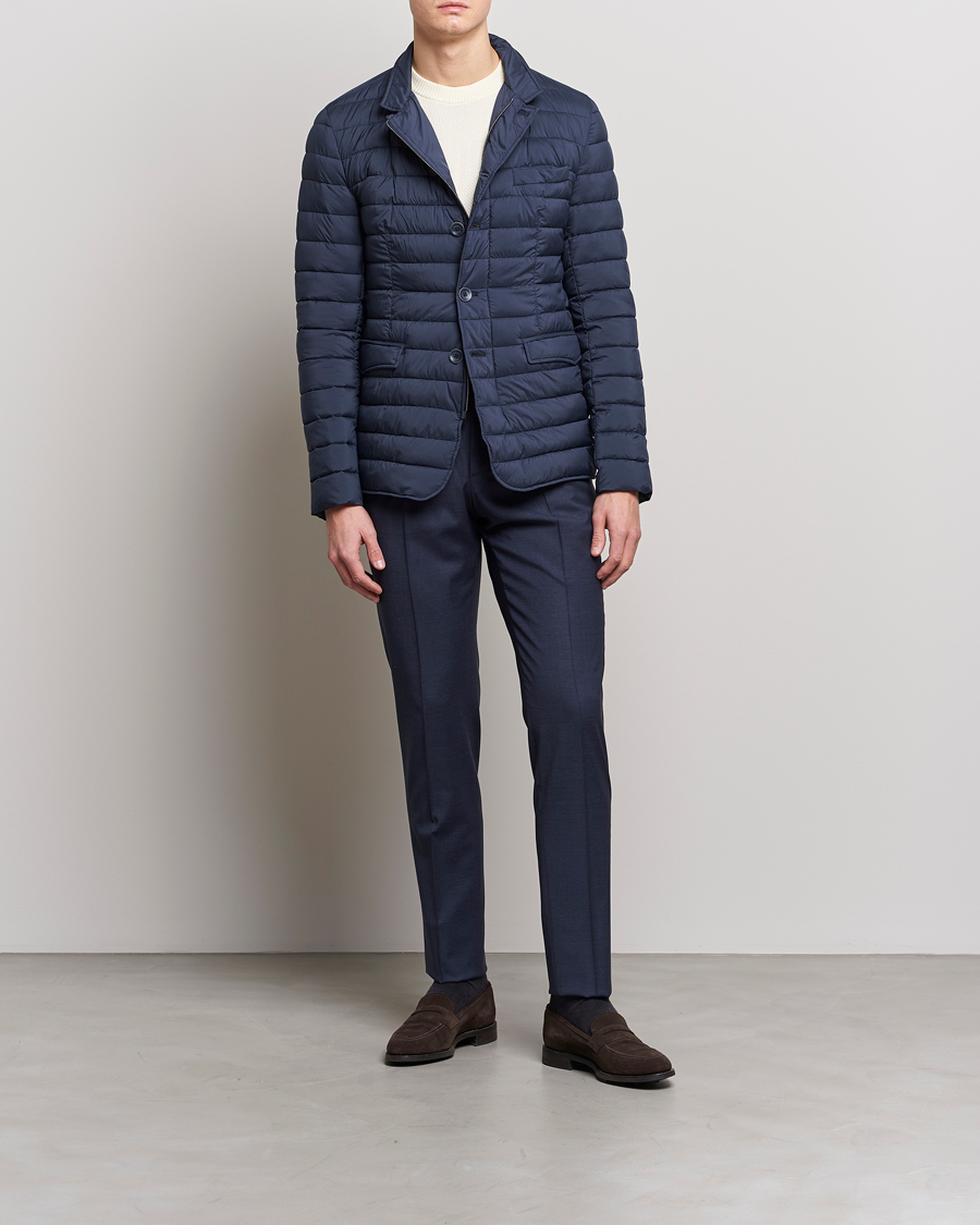 Herr | Jackor | Herno | Nuage Matt Nylon Blazer Navy