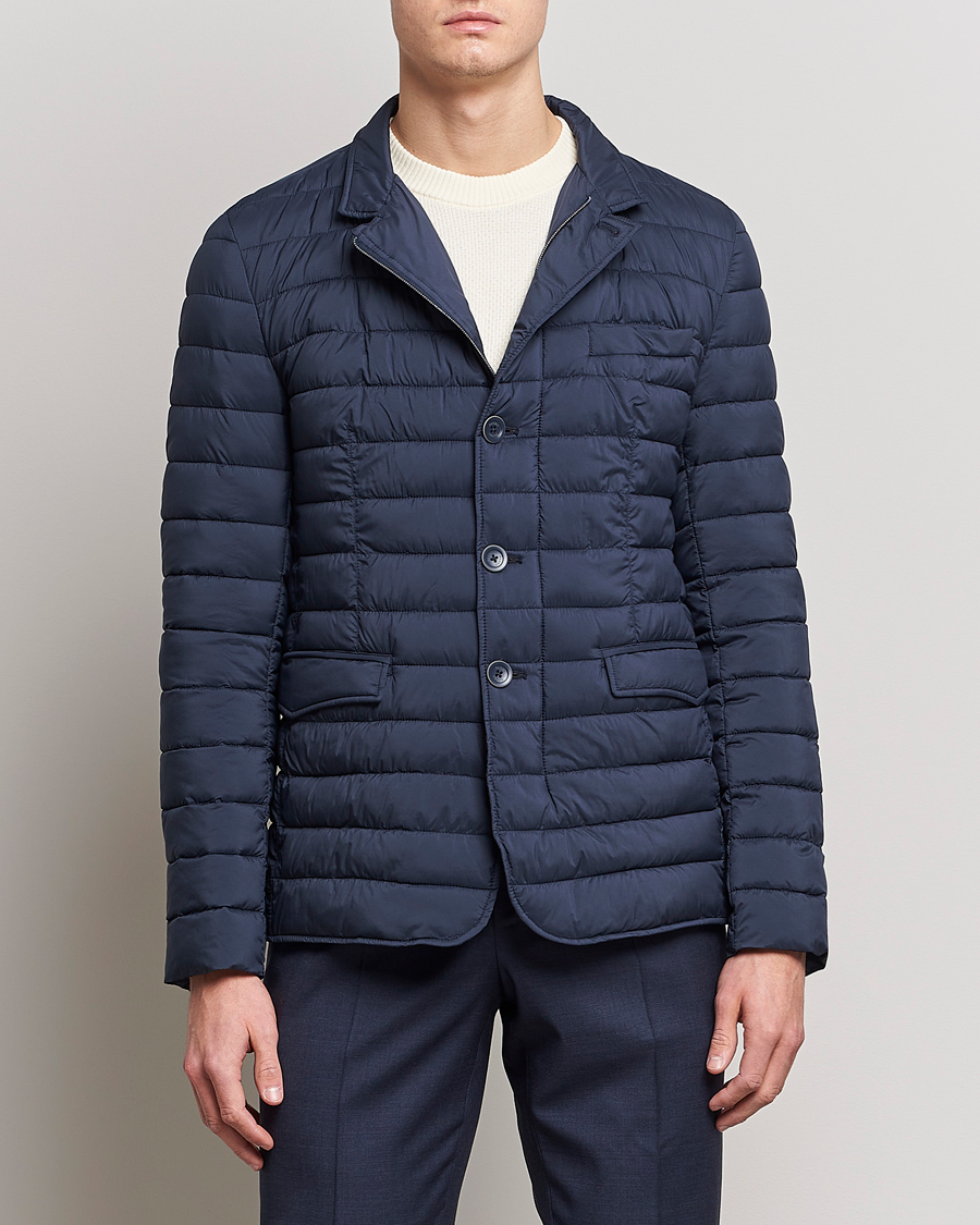 Herr | Jackor | Herno | Nuage Matt Nylon Blazer Navy
