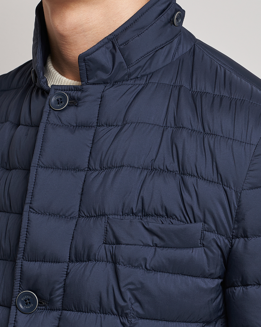 Herr | Jackor | Herno | Nuage Matt Nylon Blazer Navy