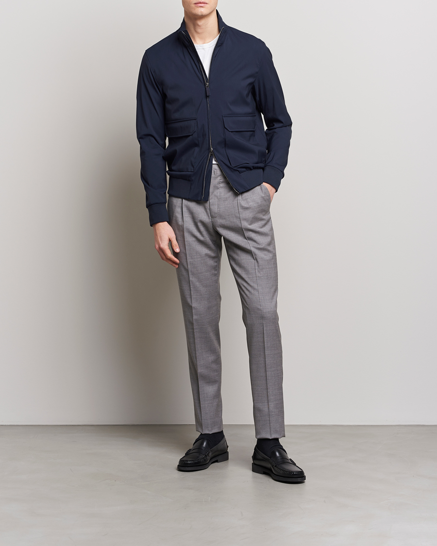 Herr | Jackor | Herno | Loro Piana Harrington Jacket Navy
