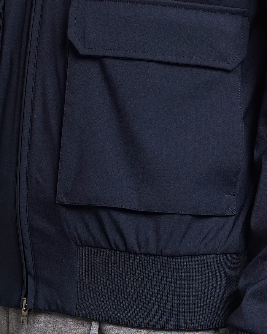 Herr | Jackor | Herno | Loro Piana Harrington Jacket Navy
