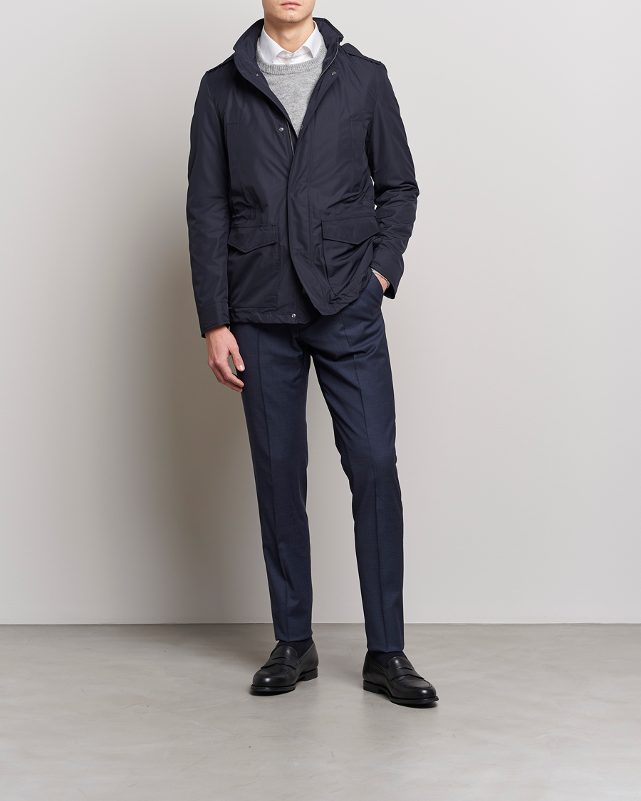Herr | Jackor | Herno | Nylon Field Jacket Navy