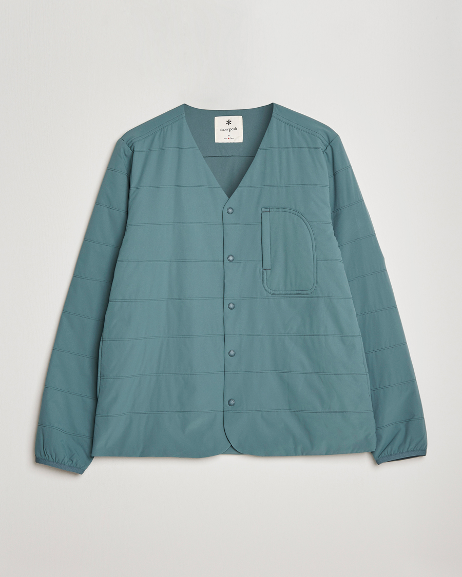 Herr | Tröjor | Snow Peak | Flexible Insulated Cardigan Balsam Green