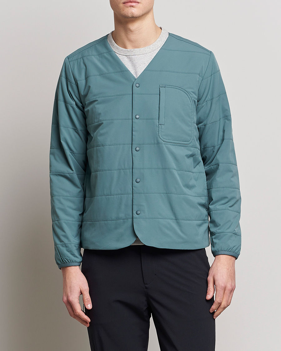 Herr | Tröjor | Snow Peak | Flexible Insulated Cardigan Balsam Green