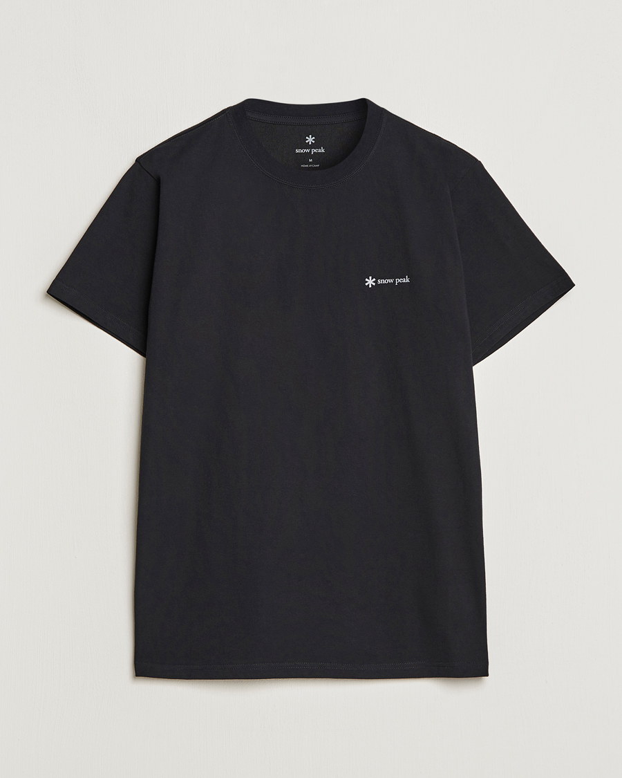 Herr | T-Shirts | Snow Peak | Organic Cotton Logo T-Shirt Black