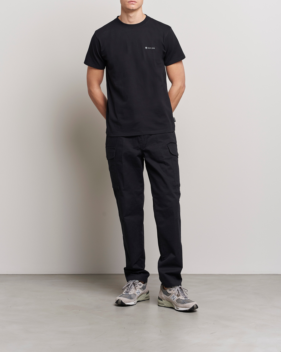 Herr | T-Shirts | Snow Peak | Organic Cotton Logo T-Shirt Black