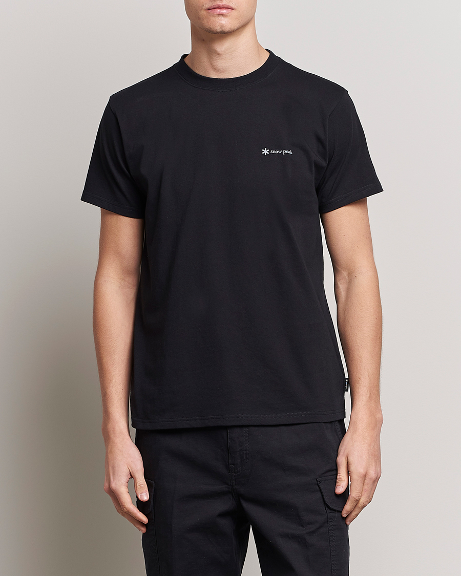 Herr |  | Snow Peak | Organic Cotton Logo T-Shirt Black