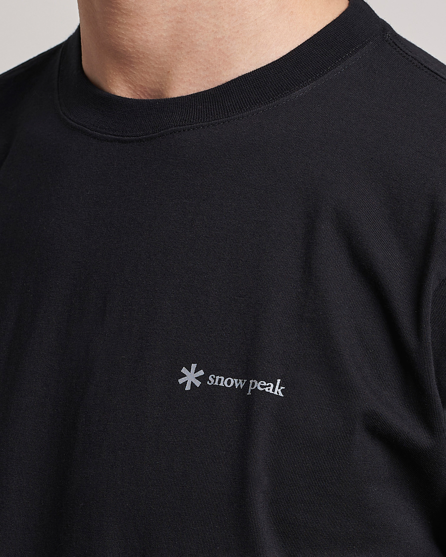 Herr | T-Shirts | Snow Peak | Organic Cotton Logo T-Shirt Black