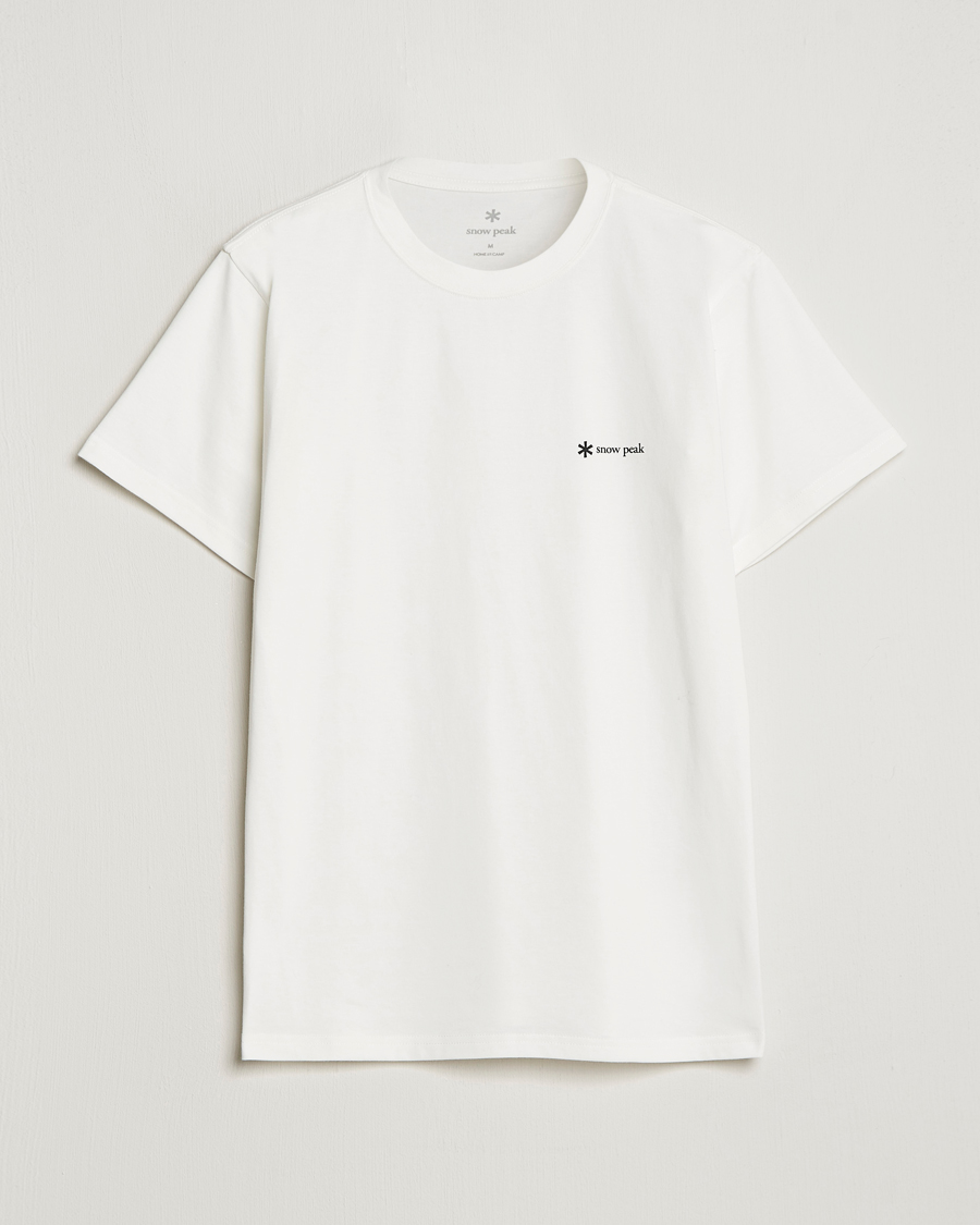 Herr | T-Shirts | Snow Peak | Organic Cotton Logo T-Shirt White