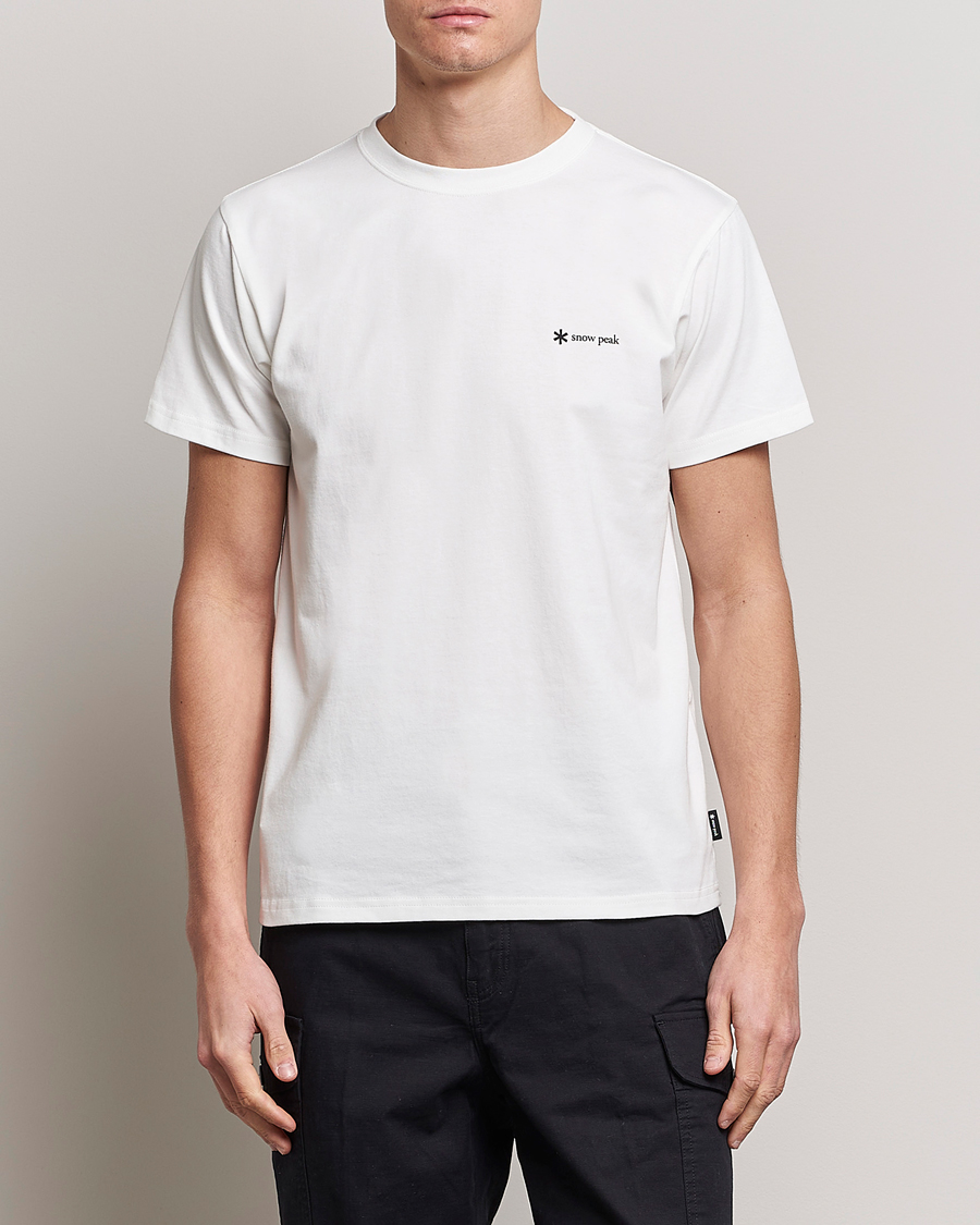 Herr | T-Shirts | Snow Peak | Organic Cotton Logo T-Shirt White