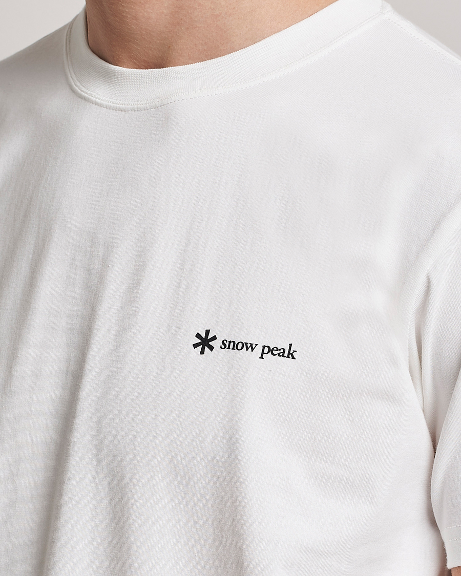 Herr | T-Shirts | Snow Peak | Organic Cotton Logo T-Shirt White