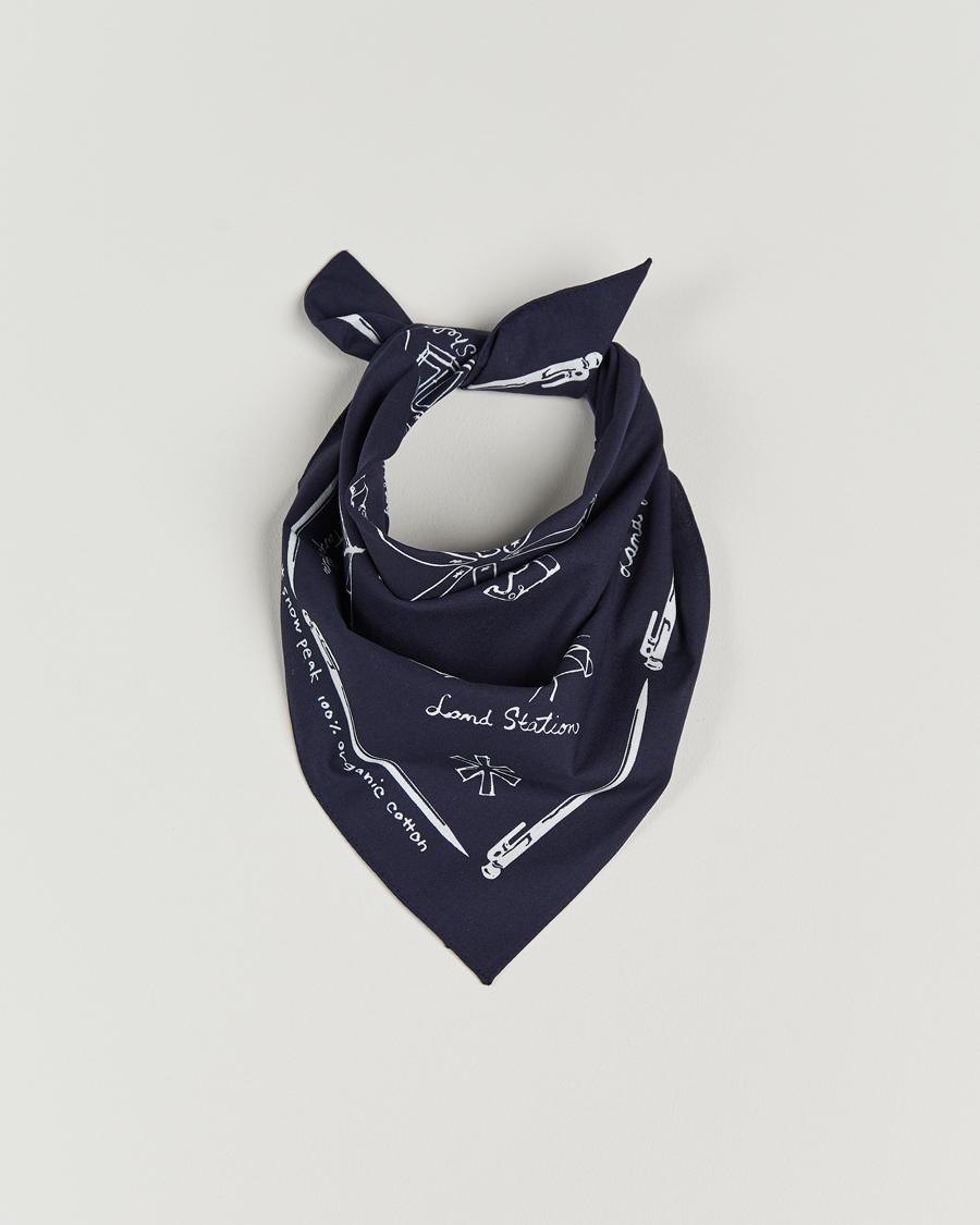 Herr | Snow Peak OG Cotton Noaspbi Bandana Navy | Snow Peak | OG Cotton Noaspbi Bandana Navy