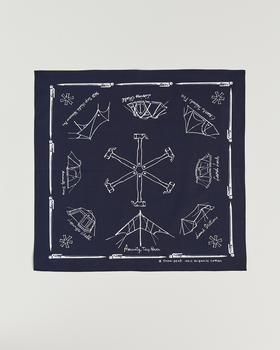 Herr | Snow Peak OG Cotton Noaspbi Bandana Navy | Snow Peak | OG Cotton Noaspbi Bandana Navy