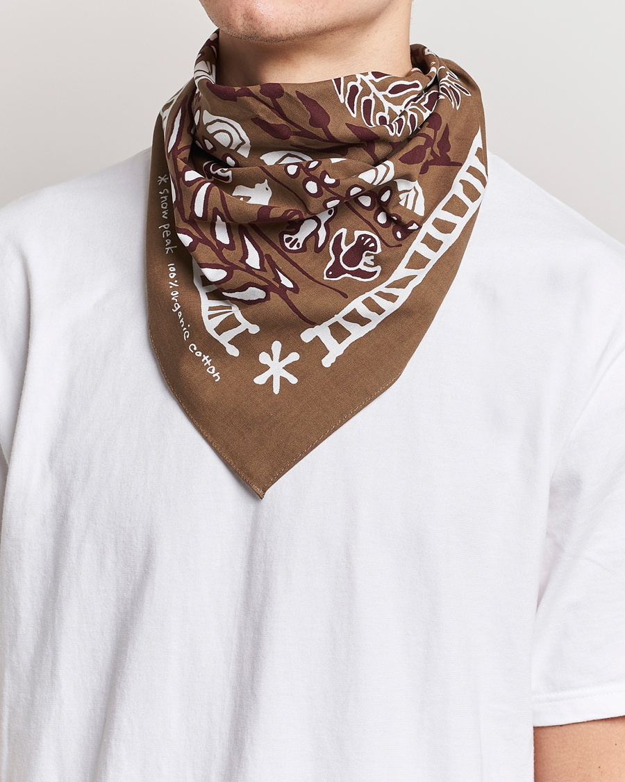 Herr | Snow Peak OG Cotton Nordic Bandana Brown | Snow Peak | OG Cotton Nordic Bandana Brown