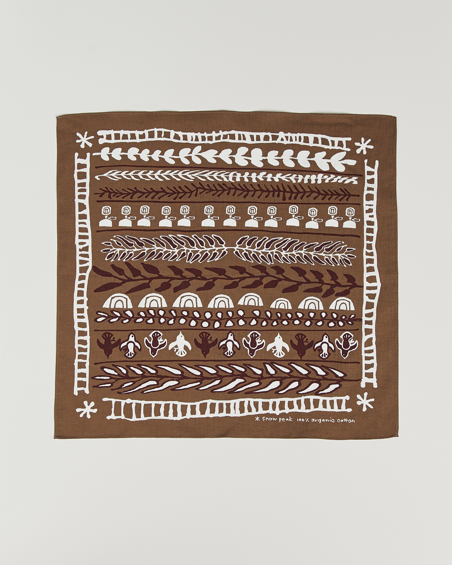 Herr | Snow Peak OG Cotton Nordic Bandana Brown | Snow Peak | OG Cotton Nordic Bandana Brown