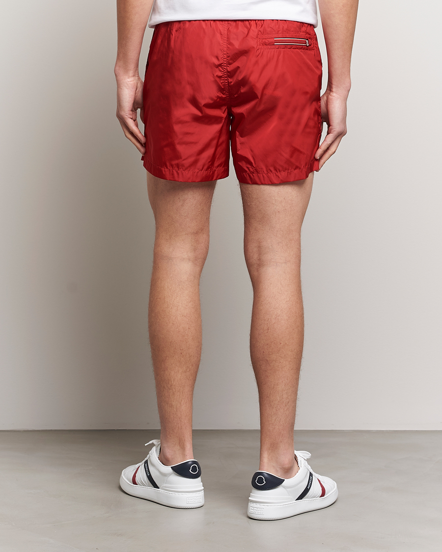 Herr | Badbyxor | Moncler | Nylon Swim Trunks Red