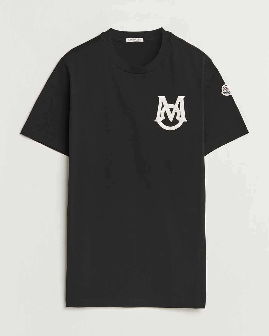 Herr | T-Shirts | Moncler | Embossed Logo T-Shirt Black