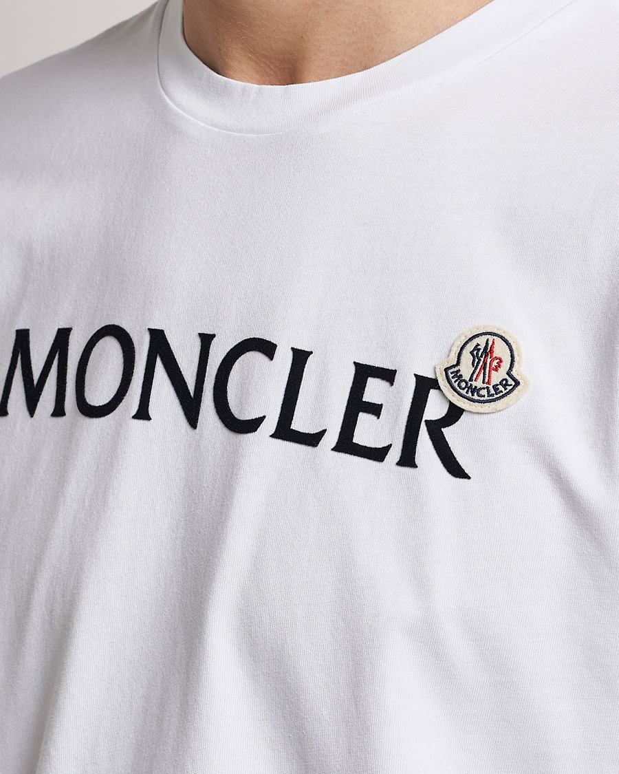 Herr | T-Shirts | Moncler | Lettering T-Shirt White