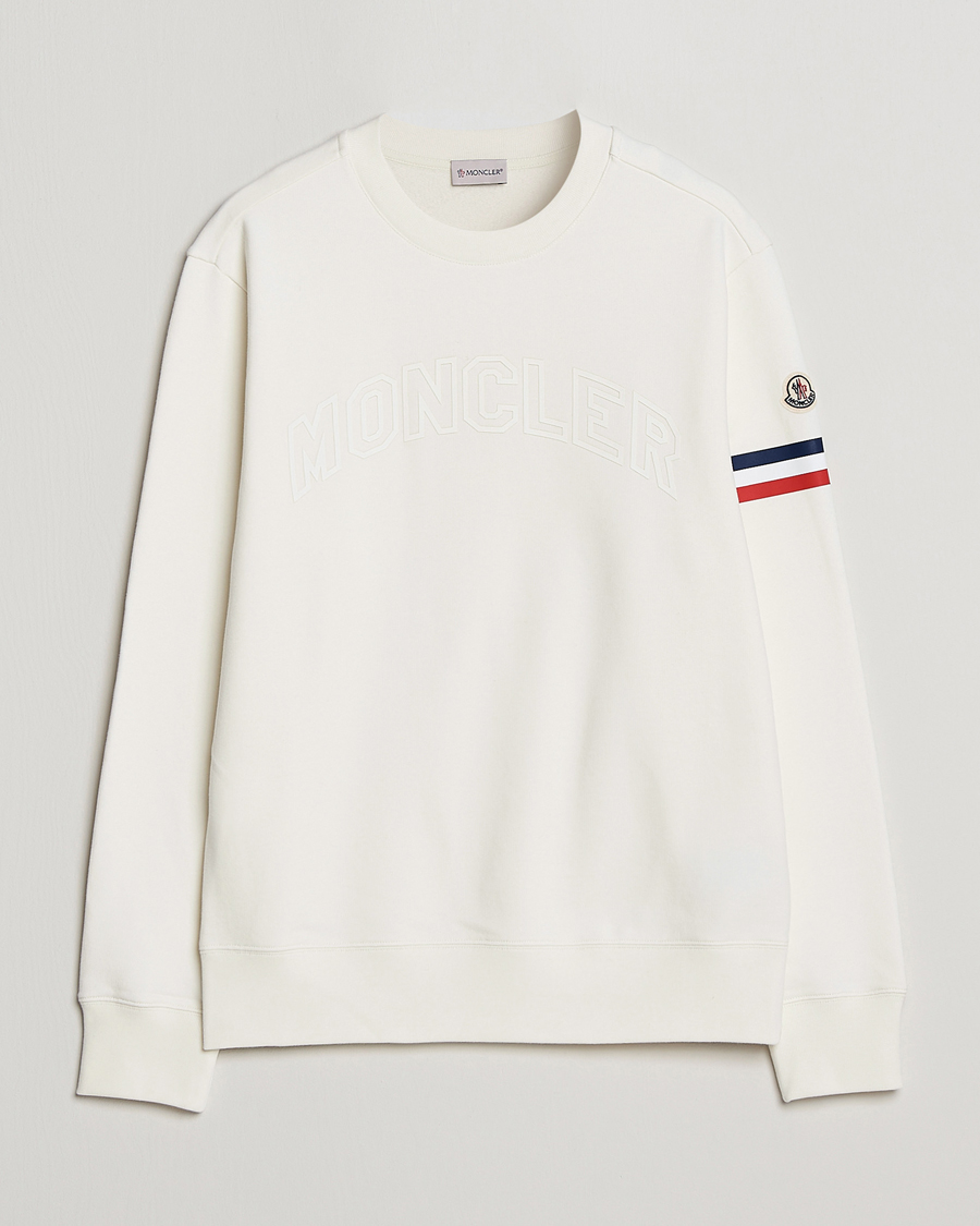 Herr | Tröjor | Moncler | Armband Logo Sweatshirt White