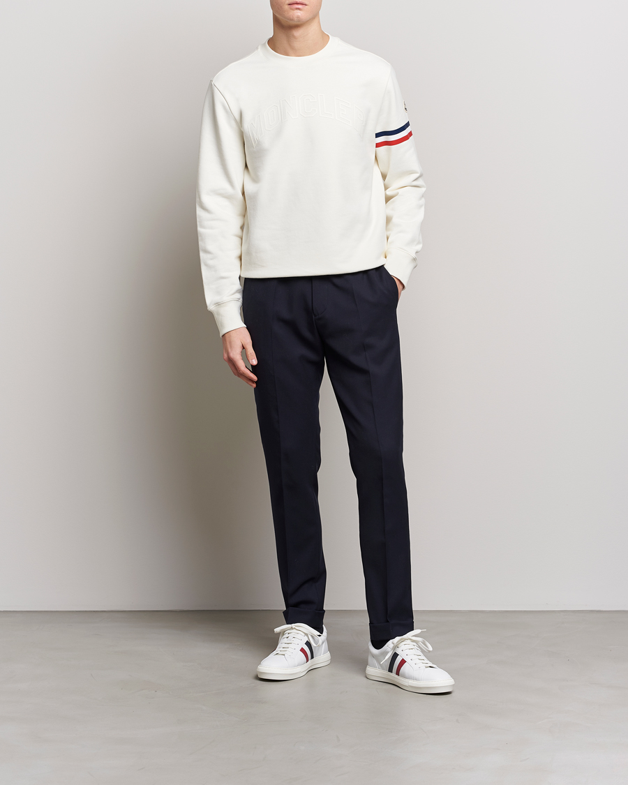 Herr | Tröjor | Moncler | Armband Logo Sweatshirt White