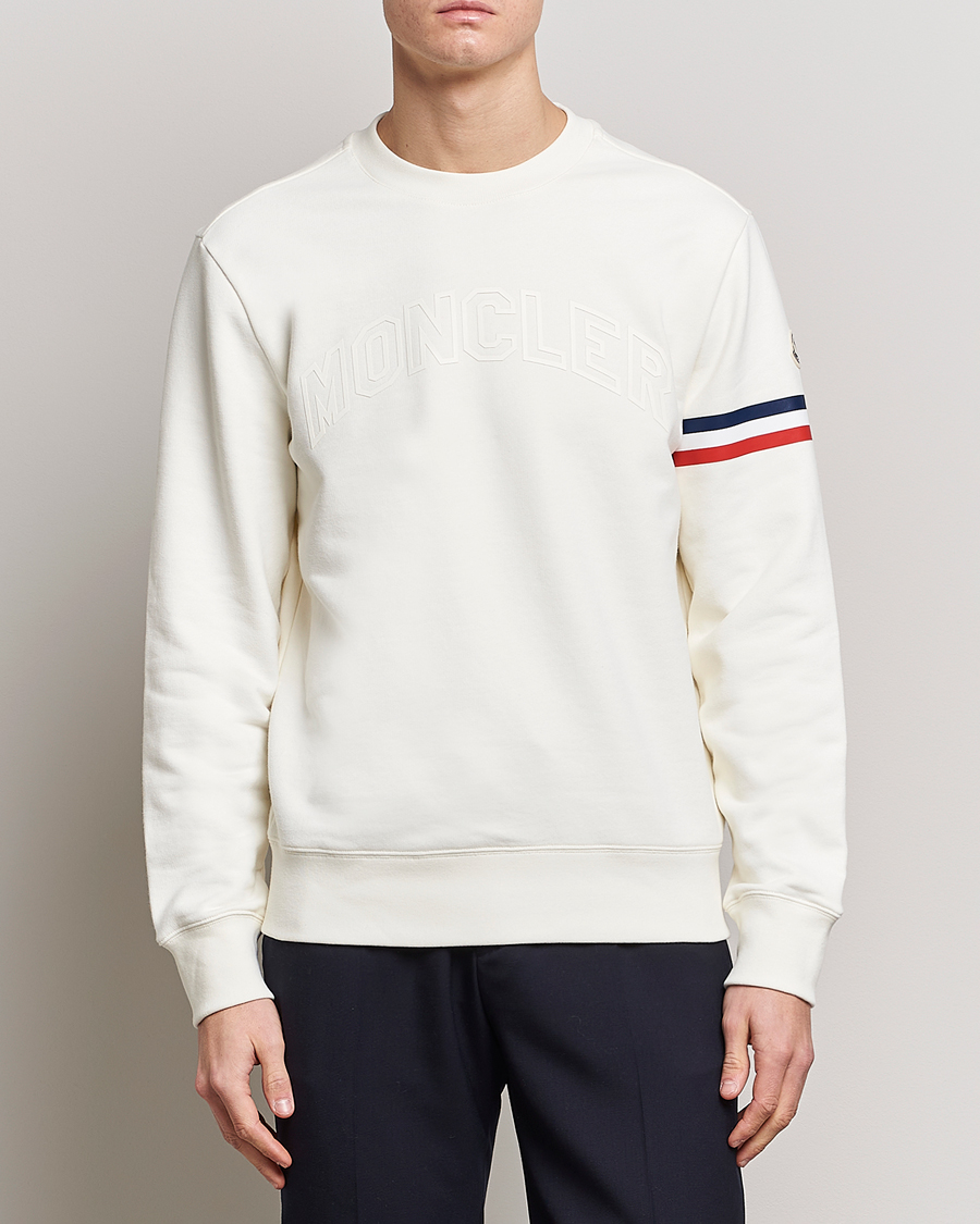 Herr | Tröjor | Moncler | Armband Logo Sweatshirt White