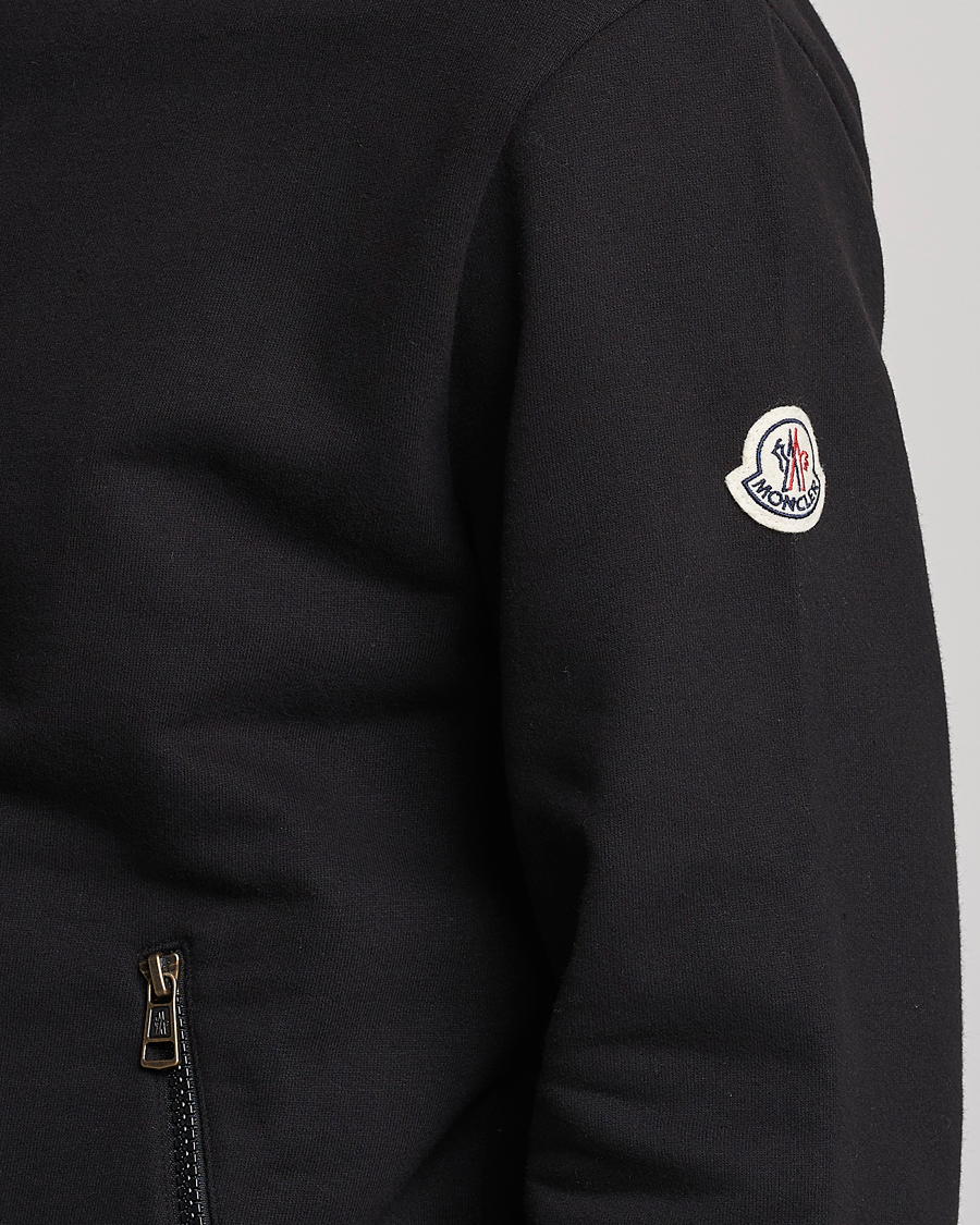 Herr | Tröjor | Moncler | Hooded Zip Cardigan Black