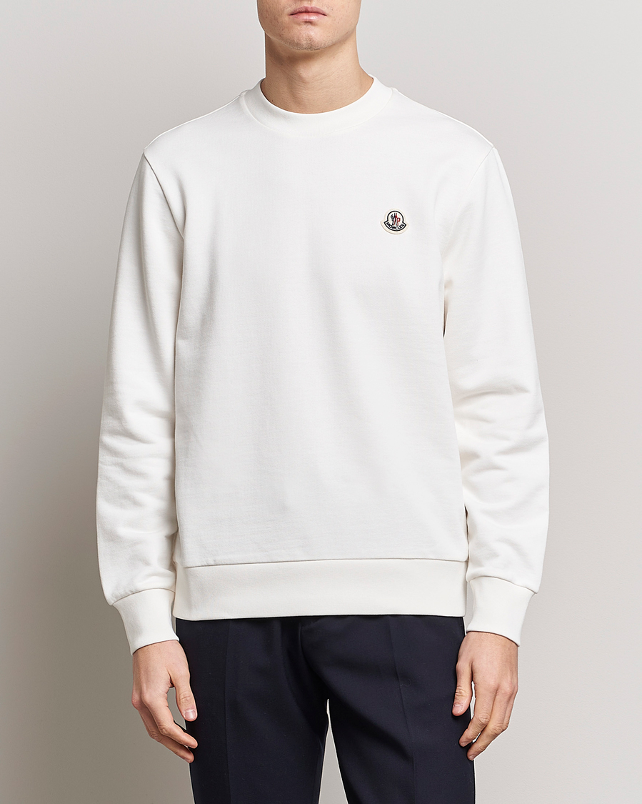 Herr | Tröjor | Moncler | Logo Patch Sweatshirt White