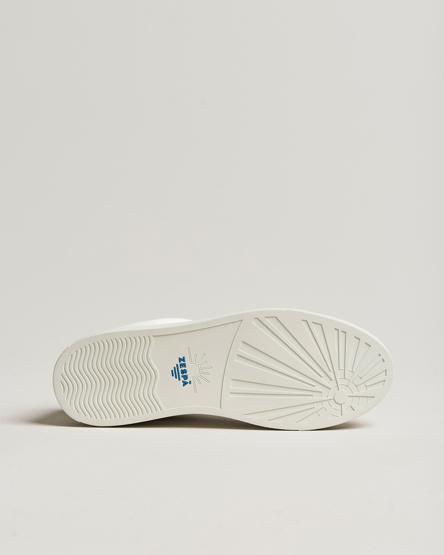 Herr | Zespà ZSP4 Nappa Leather Sneakers White/Dark Green | Zespà | ZSP4 Nappa Leather Sneakers White/Dark Green