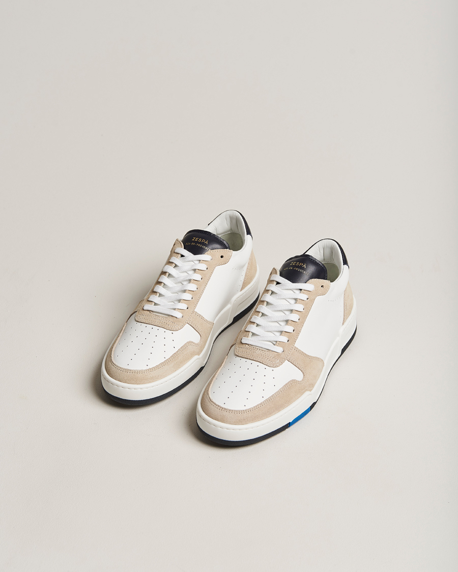 Herr | Zespà ZSP23 MAX Nappa/Suede Sneakers Frost/Navy | Zespà | ZSP23 MAX Nappa/Suede Sneakers Frost/Navy