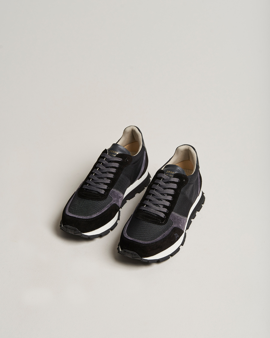 Herr | Zespà ZSP6 Pique Seaqual Running Sneaker Black/Grey | Zespà | ZSP6 Pique Seaqual Running Sneaker Black/Grey