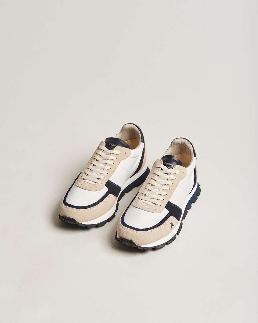 Herr | Zespà ZSP6 Pique Seaqual Running Sneaker Frost/Navy | Zespà | ZSP6 Pique Seaqual Running Sneaker Frost/Navy