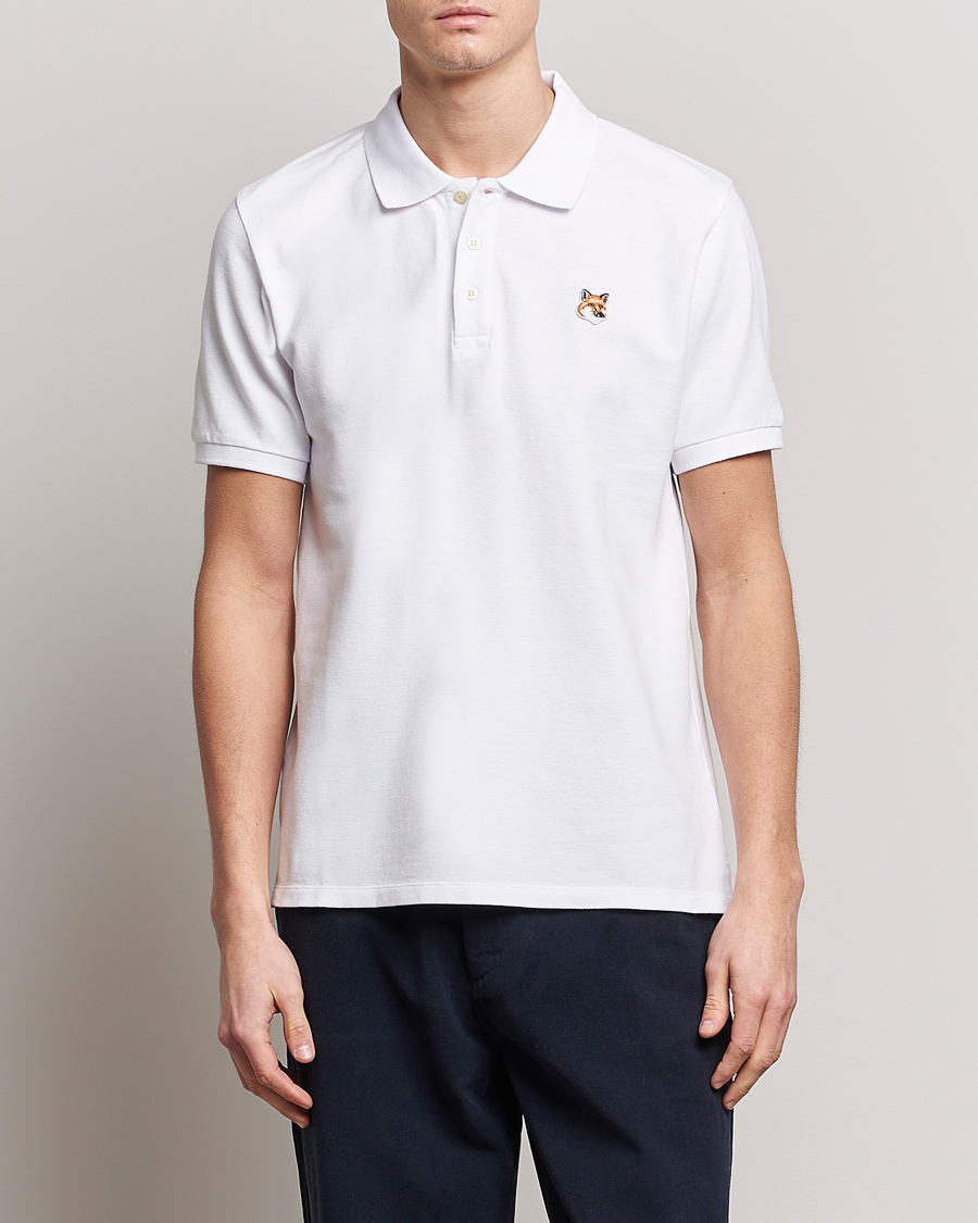 Herr | Pikéer | Maison Kitsuné | Fox Head Polo White