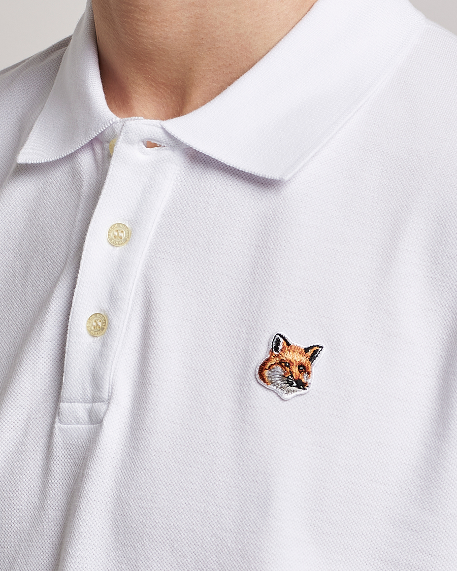 Herr | Pikéer | Maison Kitsuné | Fox Head Polo White